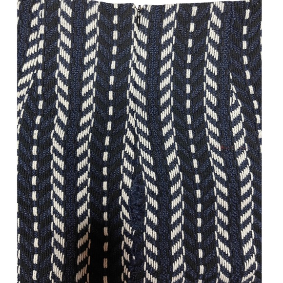 Haute Rogue Urban Outfitters Chevron Knit Mini Skirt Blue & White - Medium - Picture 7 of 14